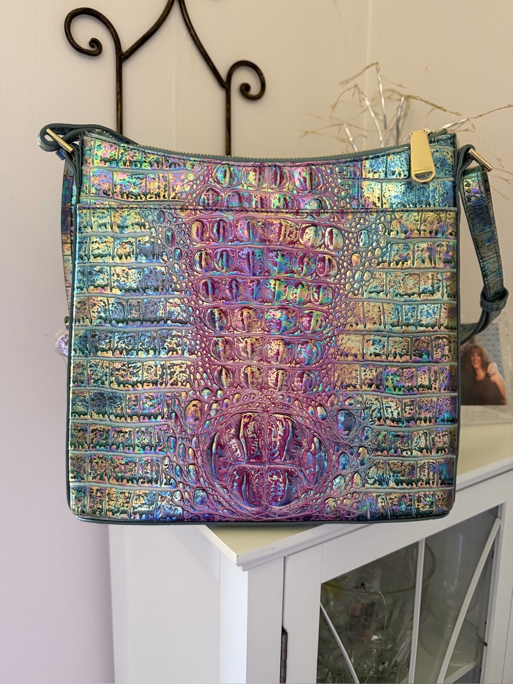 Brahmin Visionary Delphine Katie. Iridescent Purse